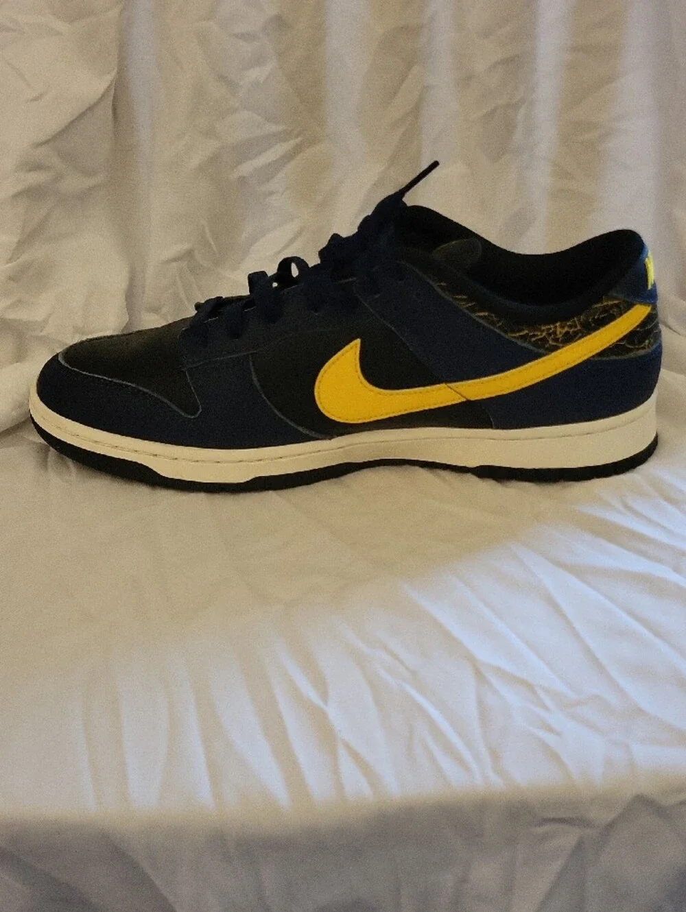 Nike Men's Dunk Low- Navy and Yellow